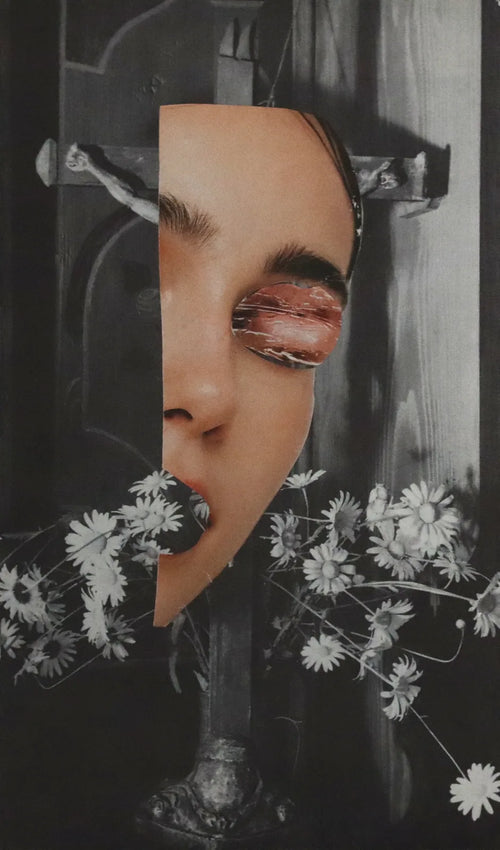 Dolor Silencioso, collage by ZulArt
